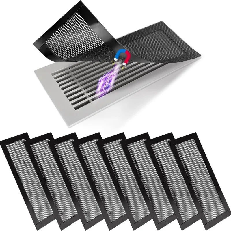 4 X 10'' Magnetic Floor Register Vent Covers Dust Proof Vent Mesh PVC Vent Screen Trap for Wall Ceiling Air Vent
4 X 10'' Magnetic Floor Register Vent Covers Dust Proof Vent Mesh PVC Vent Screen Trap for Wall Ceiling Air Vent