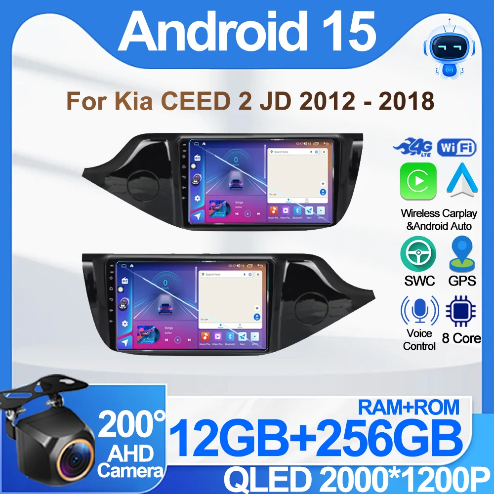 Android Auto Carplay For Kia CEED 2 JD 2012 - 2018 Car Radio Stereo Multimidia Player GPS Navi Bluetooth DSP Stereo QLED Screen
Android Auto Carplay For Kia CEED 2 JD 2012 - 2018 Car Radio Stereo Multimidia Player GPS Navi Bluetooth DSP Stereo QLED Screen