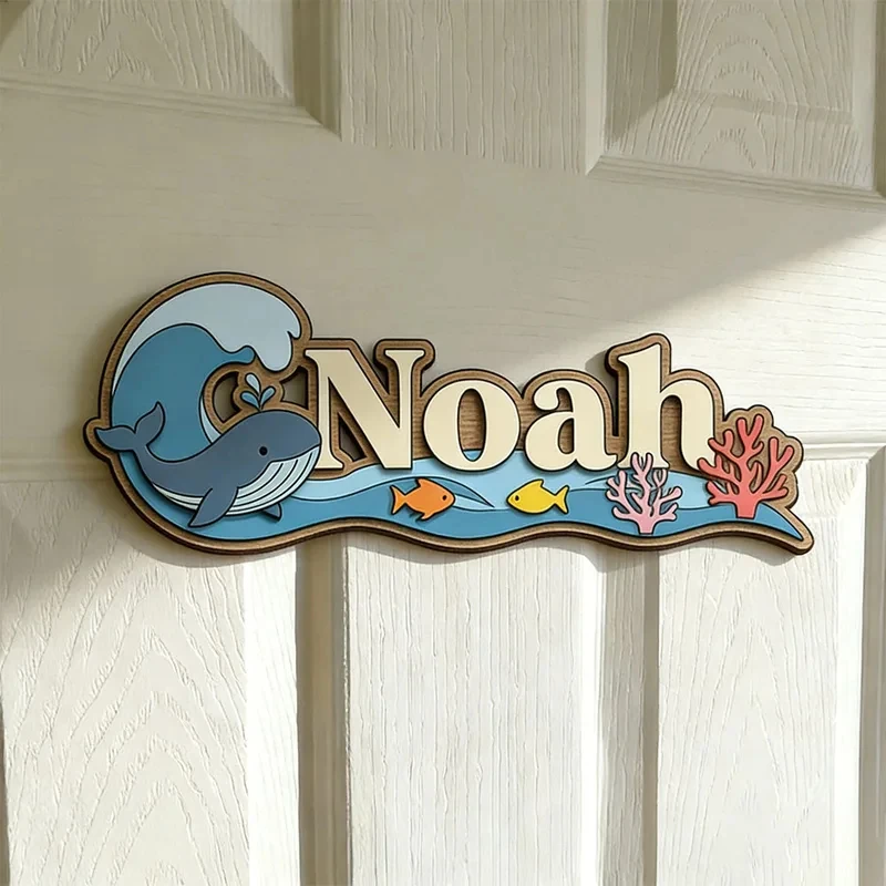 Whimsical Underwater Friends Custom Name Plaque, Cute Whale & Fish 3D Wooden Sign, Unisex Kids Room Decor, Coastal Nursery Wall
Whimsical Underwater Friends Custom Name Plaque, Cute Whale & Fish 3D Wooden Sign, Unisex Kids Room Decor, Coastal Nursery Wall