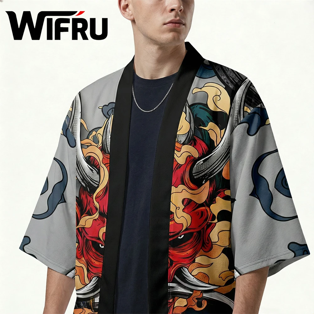 Японское кимоно с 3D-принтом «Японский дьявол», модное, новое, классическое, унисекс, трендовое, хаори, уличная одежда, мужской кардиган
Японское кимоно с 3D-принтом «Японский дьявол», модное, новое, классическое, унисекс, трендовое, хаори, уличная одежда, мужской кардиган