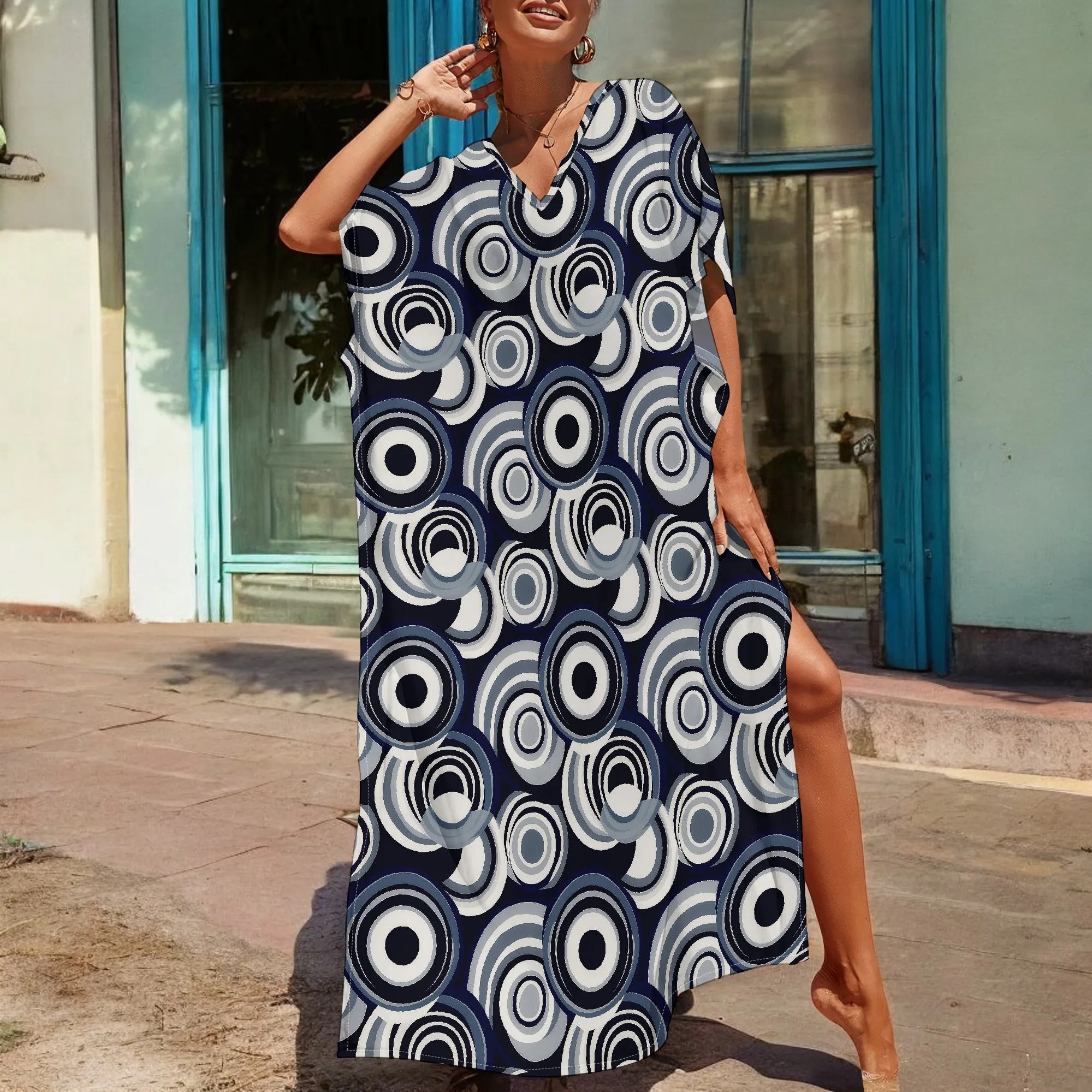 Afrocentric Plus Size Dress Bold Circle Print V-Neck Loose Fit 3XL Casual or Festival Wear
Afrocentric Plus Size Dress Bold Circle Print V-Neck Loose Fit 3XL Casual or Festival Wear