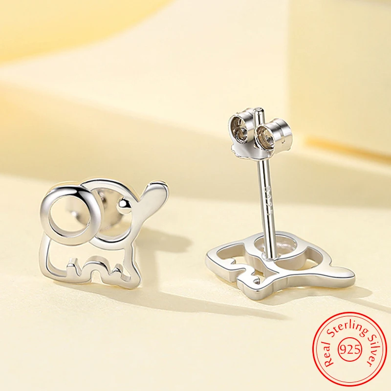 Solid 925 Sterling Silver New Jewelry Cute Elephant Stud Earrings For Women Fashion XY0540
Solid 925 Sterling Silver New Jewelry Cute Elephant Stud Earrings For Women Fashion XY0540