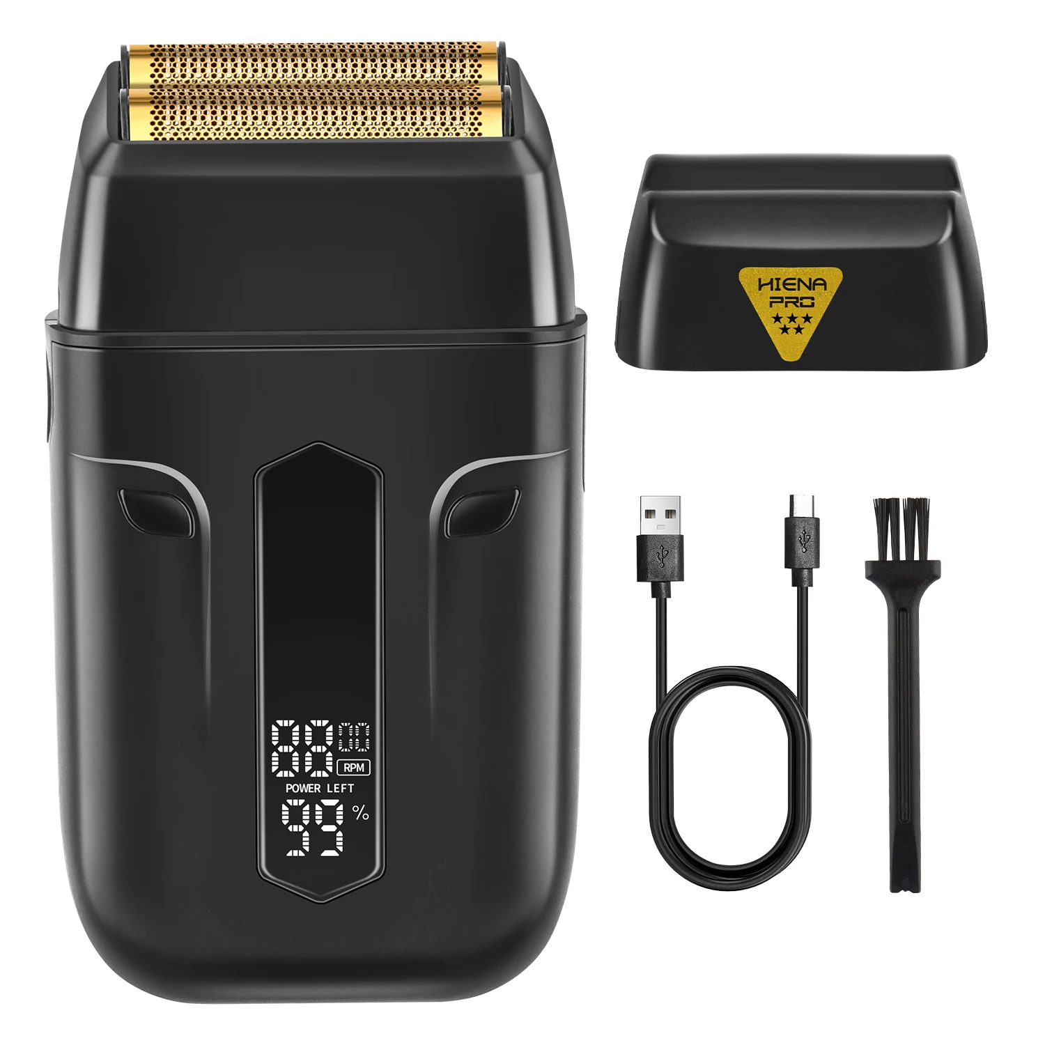 HIENA PRO Men's Reciprocating Electric Shaver, LED Display Bald Head Trimmer, IPX7 Waterproof Wet/Dry Rechargeable Razor
HIENA PRO Men's Reciprocating Electric Shaver, LED Display Bald Head Trimmer, IPX7 Waterproof Wet/Dry Rechargeable Razor