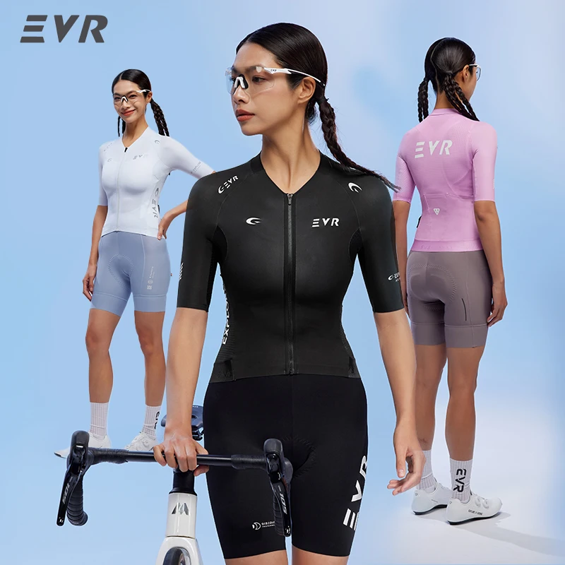 EVR Summer Cycling Jersey Short-sleeved Women's Quick-drying Sweat-absorbent Road Bicycle High-elastic Breathable Cycling Top
EVR Summer Cycling Jersey Short-sleeved Women's Quick-drying Sweat-absorbent Road Bicycle High-elastic Breathable Cycling Top