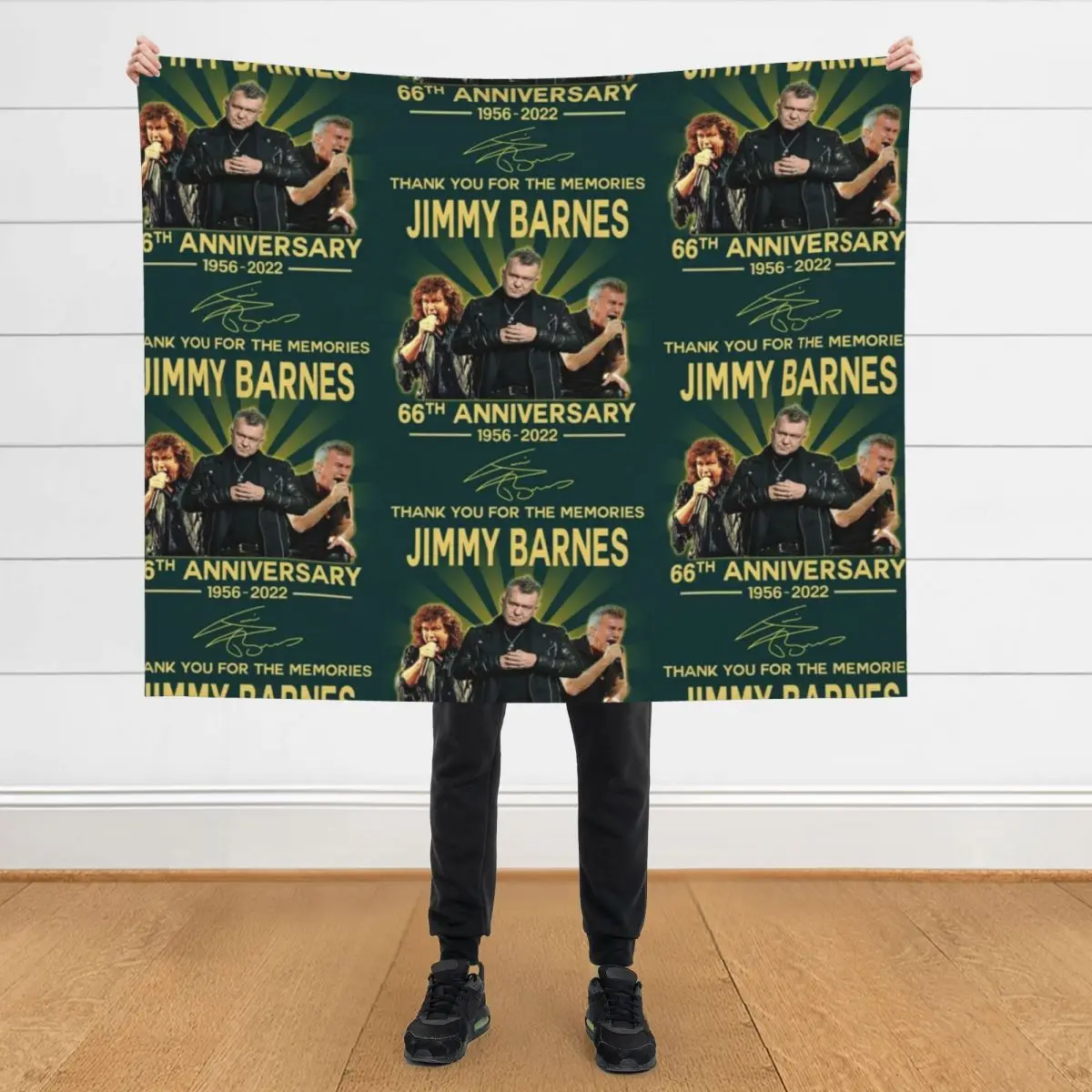 Jimmy Barnes 66th Aniversary 1956-2022, Thanks You For The Memoryes Throw Blanket Large heavy to sleep Loose Blankets
Jimmy Barnes 66th Aniversary 1956-2022, Thanks You For The Memoryes Throw Blanket Large heavy to sleep Loose Blankets
