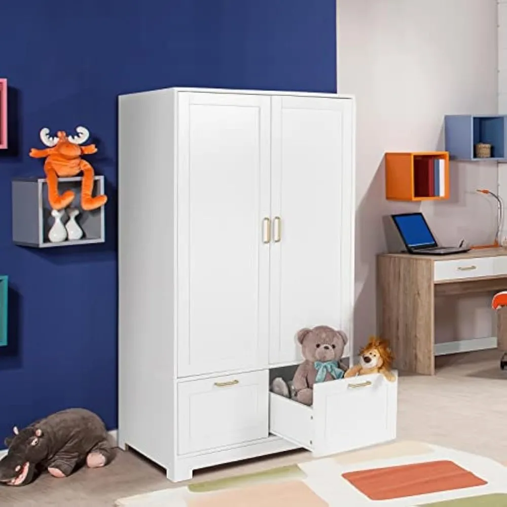 Armoire Wardrobe Closet with Adjustable Shelves and Drawers, Freestanding Closet Wardrobe Cabinet,Bedroom Armoires and Wardrobes
Armoire Wardrobe Closet with Adjustable Shelves and Drawers, Freestanding Closet Wardrobe Cabinet,Bedroom Armoires and Wardrobes