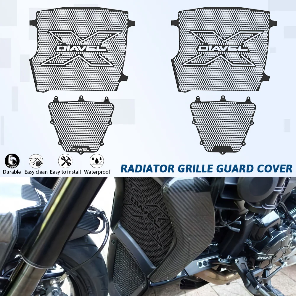 For Ducati X Diavel Dark Black Star Nera 2021-2023 2024 Radiator And Oil Cooler Grille Cover Guard Set XDiavel S 2016-2021-2024
For Ducati X Diavel Dark Black Star Nera 2021-2023 2024 Radiator And Oil Cooler Grille Cover Guard Set XDiavel S 2016-2021-2024