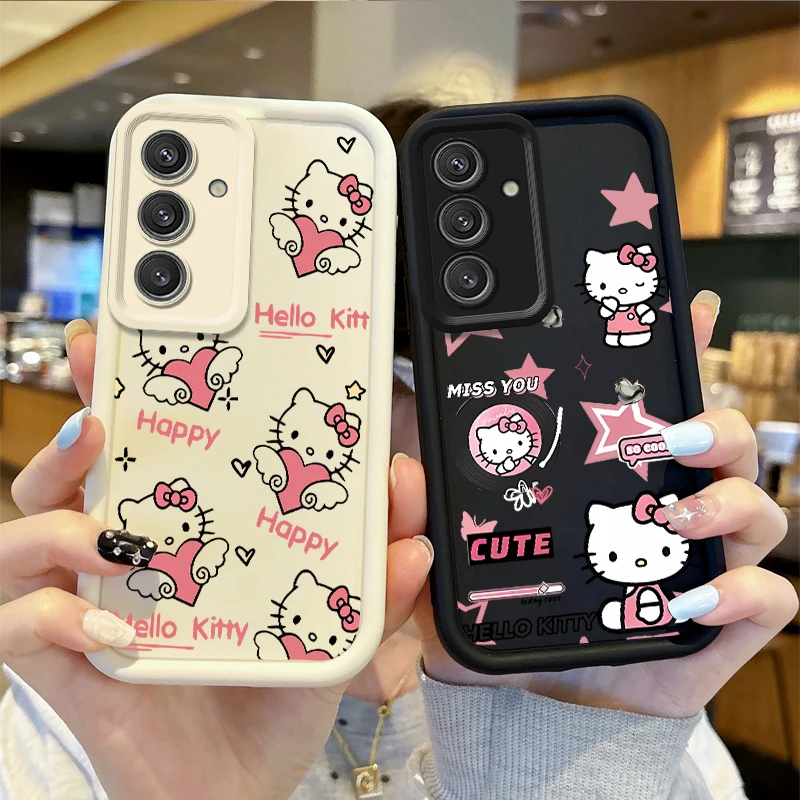 Cute Sanrio Hello Kitty Soft Case for Samsung Galaxy S25 S24 S23 S21 Ultra Plus S23 S21 S20 FE A55 A54 A53 A52S Shockproof Cover
Cute Sanrio Hello Kitty Soft Case for Samsung Galaxy S25 S24 S23 S21 Ultra Plus S23 S21 S20 FE A55 A54 A53 A52S Shockproof Cover