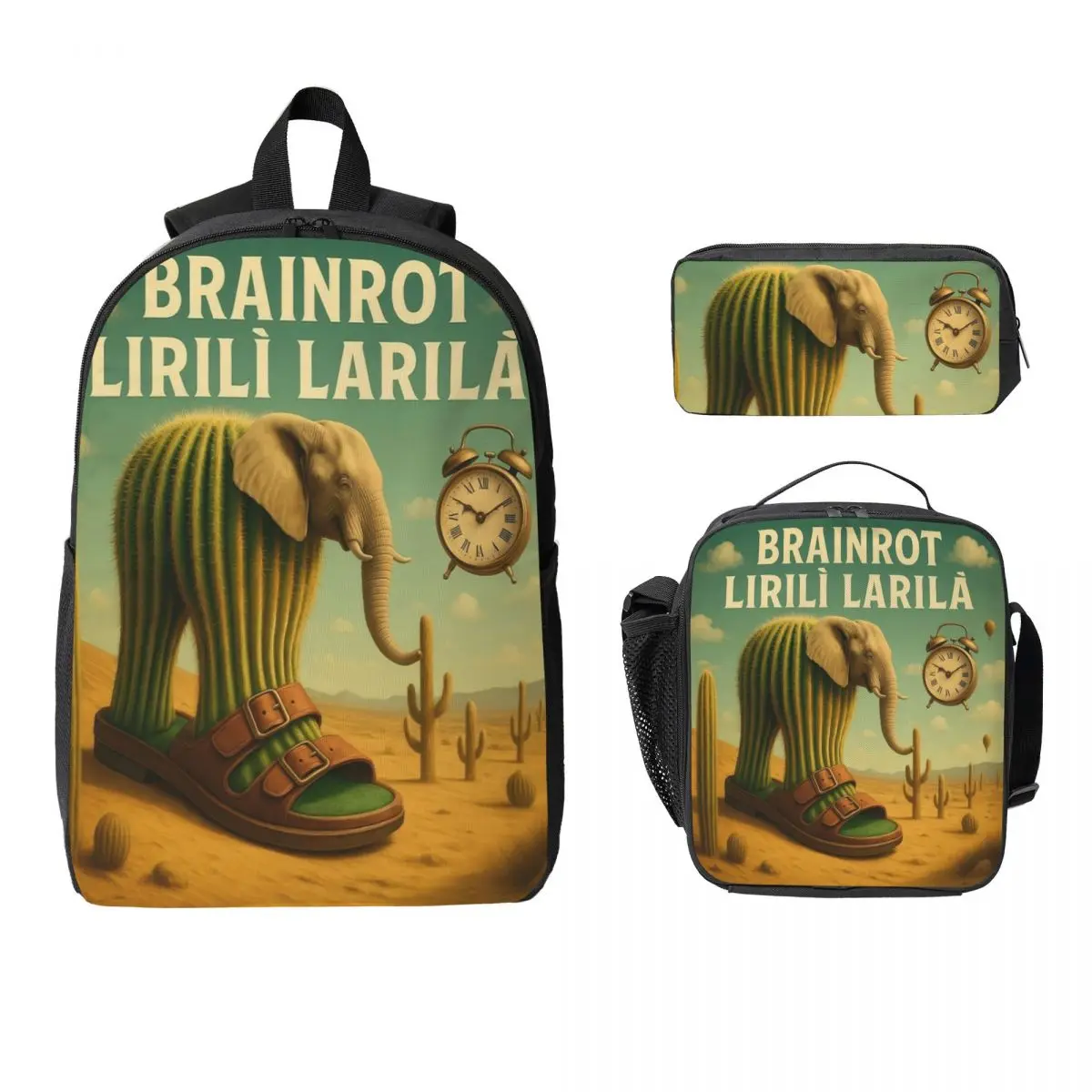 Italian Brainrot Lirili Larila Kids Backpack Lunch Box Pen Bags for Boys Girls Backpacks School bag Bookbag Set
Italian Brainrot Lirili Larila Kids Backpack Lunch Box Pen Bags for Boys Girls Backpacks School bag Bookbag Set