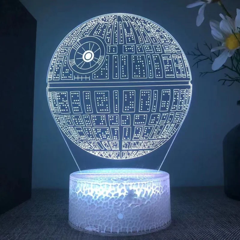 Звездные и военные 3D-свет, ночник, линкор Trek, ночник Death Star, светодиодный зарядный светильник, светильник для кровати в общежитии
Звездные и военные 3D-свет, ночник, линкор Trek, ночник Death Star, светодиодный зарядный светильник, светильник для кровати в общежитии
