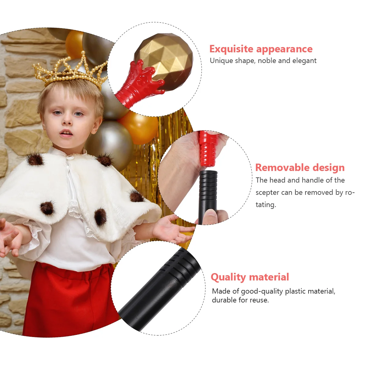 2Pcs Halloween Party Plastic Scepter Cosplay Wand Props Round Head Wand Funny Gift Plastic Cosplay Party Props
2Pcs Halloween Party Plastic Scepter Cosplay Wand Props Round Head Wand Funny Gift Plastic Cosplay Party Props