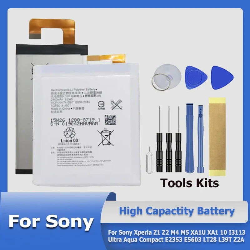 LIS1532ERPC LIP1641ERPC Новый аккумулятор для Sony Xperia Z1 Z2 M4 M5 XA1U XA1 10 I3113 Ultra Aqua Compact E2353 E5603 LT28 L39T Z2A
LIS1532ERPC LIP1641ERPC Новый аккумулятор для Sony Xperia Z1 Z2 M4 M5 XA1U XA1 10 I3113 Ultra Aqua Compact E2353 E5603 LT28 L39T Z2A