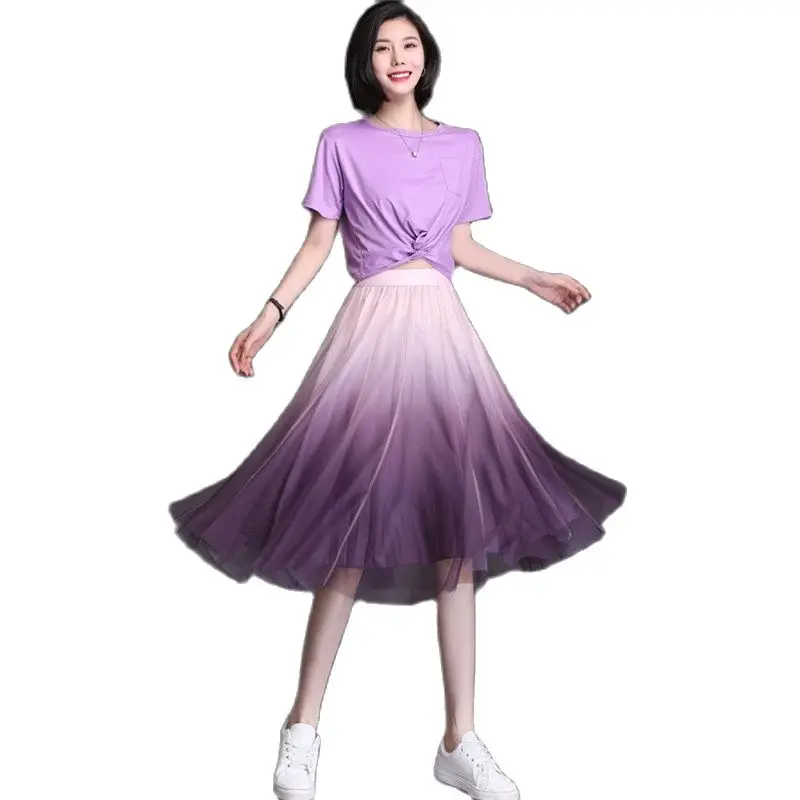 Fashion Women Spring Summer Elastic High Waist A-Line Gradient Gauze Skirt Elegant Office Lady Tulle Princess Dress Girl Gift
Fashion Women Spring Summer Elastic High Waist A-Line Gradient Gauze Skirt Elegant Office Lady Tulle Princess Dress Girl Gift