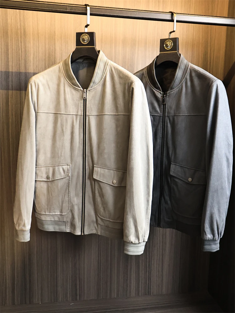 High-End Men's Casual Suede Baseball Collar Jacket Windproof Wear-resistant Fashion Urban Style Standard Fit Autumn Winter Coat
High-End Men's Casual Suede Baseball Collar Jacket Windproof Wear-resistant Fashion Urban Style Standard Fit Autumn Winter Coat