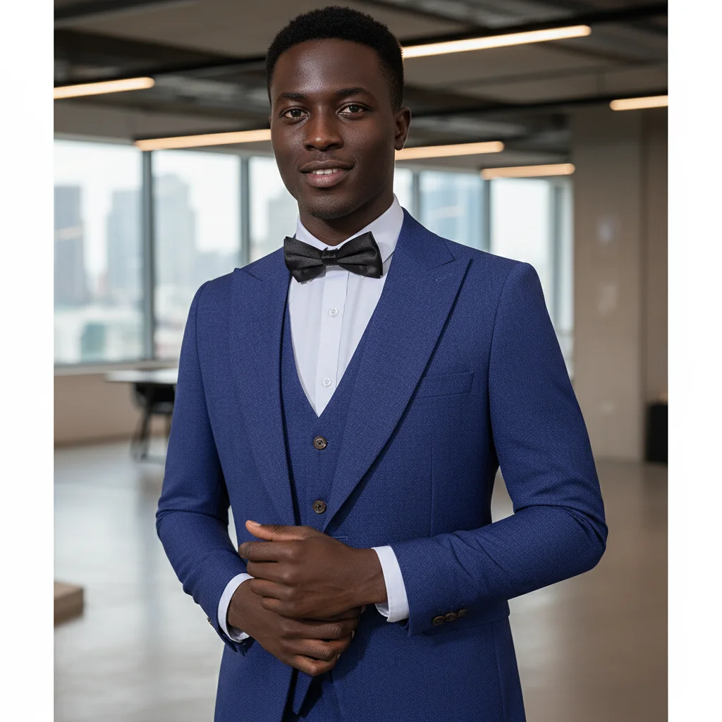 ST Cassy 3-piece suit se (Jacket+vest+pants)blue Classic Business Package Men Suit Slim Fit Business Office wedding
ST Cassy 3-piece suit se (Jacket+vest+pants)blue Classic Business Package Men Suit Slim Fit Business Office wedding