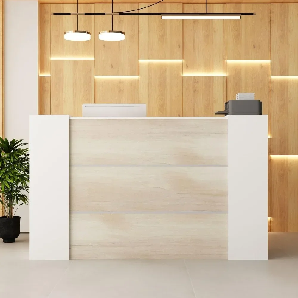 Reception Desk Front Counter Desk With Lockers And Adjustable Shelves, Front Desk Reception Counter For Salon Shop Furniture
Reception Desk Front Counter Desk With Lockers And Adjustable Shelves, Front Desk Reception Counter For Salon Shop Furniture