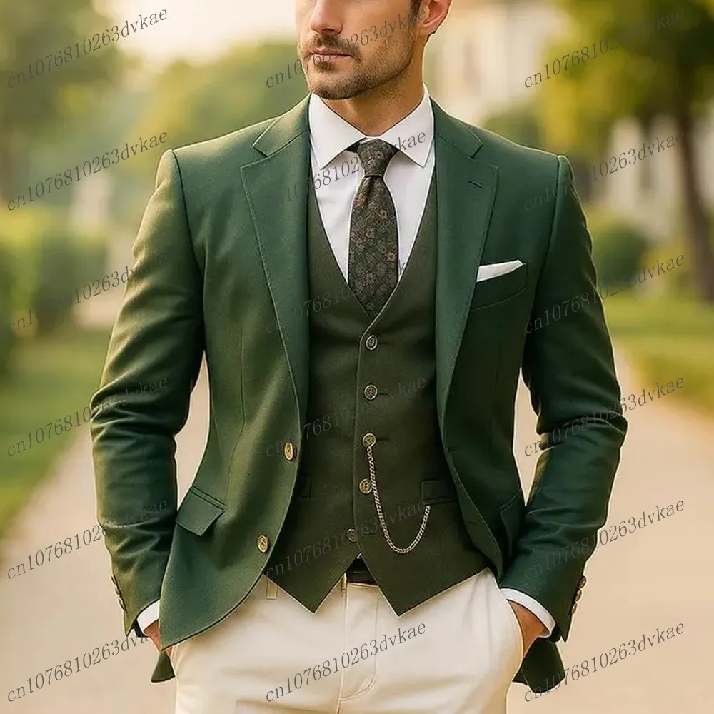 Новый зеленый и белый мужской костюм для свадебной вечеринки, формальный жених, жених, выпускного вечера, деловые мужские смокинги, комплект из 3 предметов, куртка, жилет, брюки
Новый зеленый и белый мужской костюм для свадебной вечеринки, формальный жених, жених, выпускного вечера, деловые мужские смокинги, комплект из 3 предметов, куртка, жилет, брюки