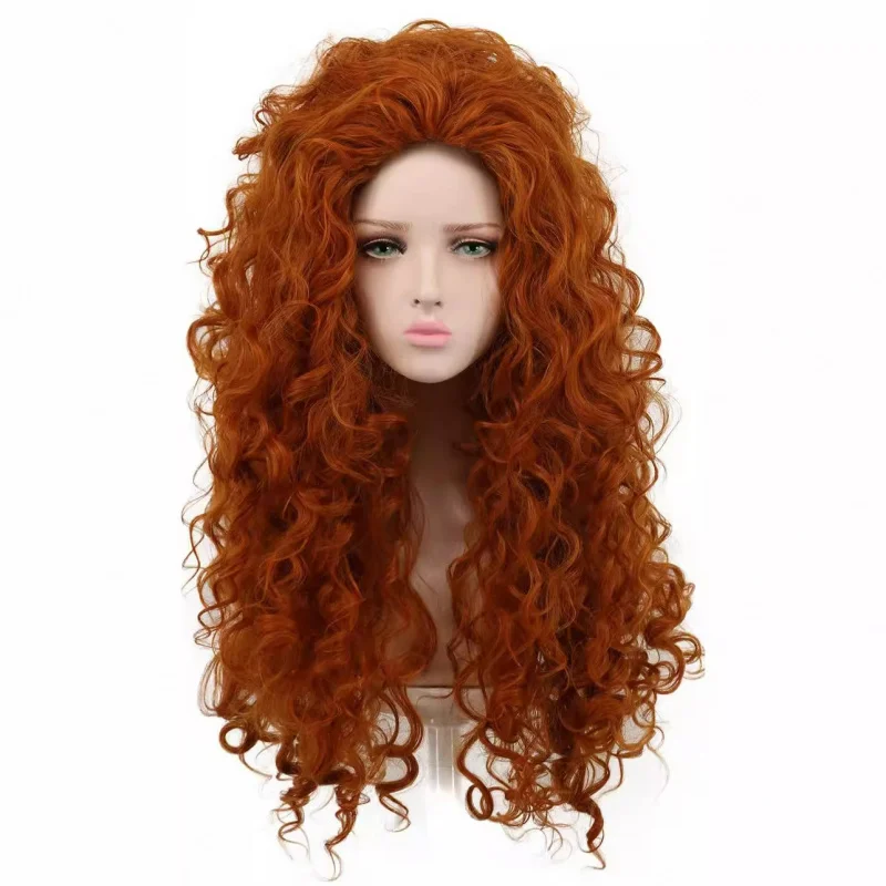 Fashionable fluffy synthetic , high-temperature fiber women's stylish long curly orange cosplay wig
Fashionable fluffy synthetic , high-temperature fiber women's stylish long curly orange cosplay wig