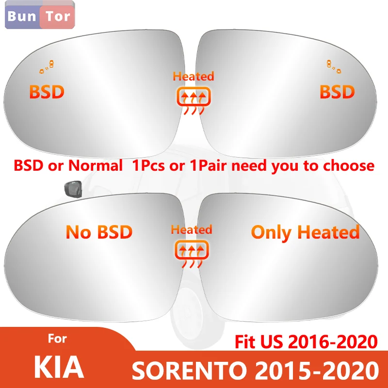 For KIA Sorento 2015-2020 For US 2016-2020 With BSD Heated Left or Right Rearview Mirror Glass/Car Side Wing Mirror Replace Part
For KIA Sorento 2015-2020 For US 2016-2020 With BSD Heated Left or Right Rearview Mirror Glass/Car Side Wing Mirror Replace Part