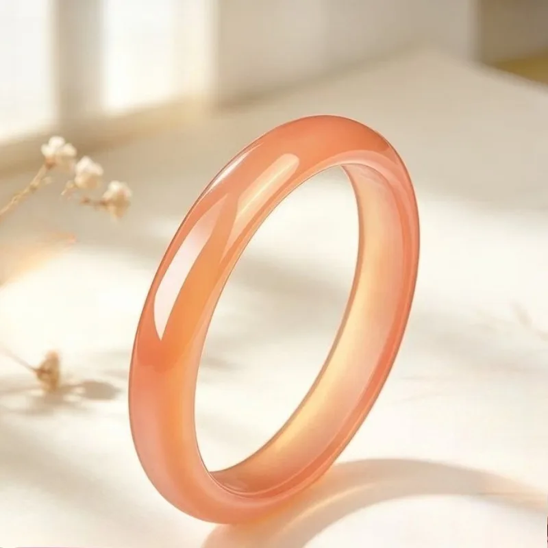 Natural High Ice Orange Agate Bracelet, Personalized Trend New Jade Bracelet
Natural High Ice Orange Agate Bracelet, Personalized Trend New Jade Bracelet