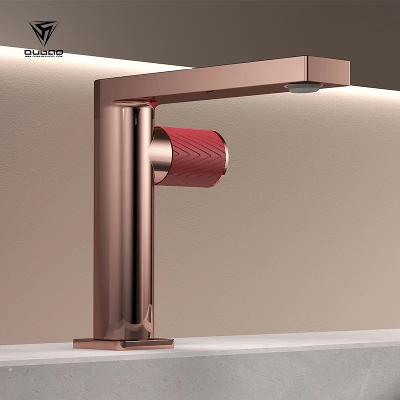 New high-end rose gold washbasin faucet for household and commercial bathrooms, single hole brass basin faucet
New high-end rose gold washbasin faucet for household and commercial bathrooms, single hole brass basin faucet