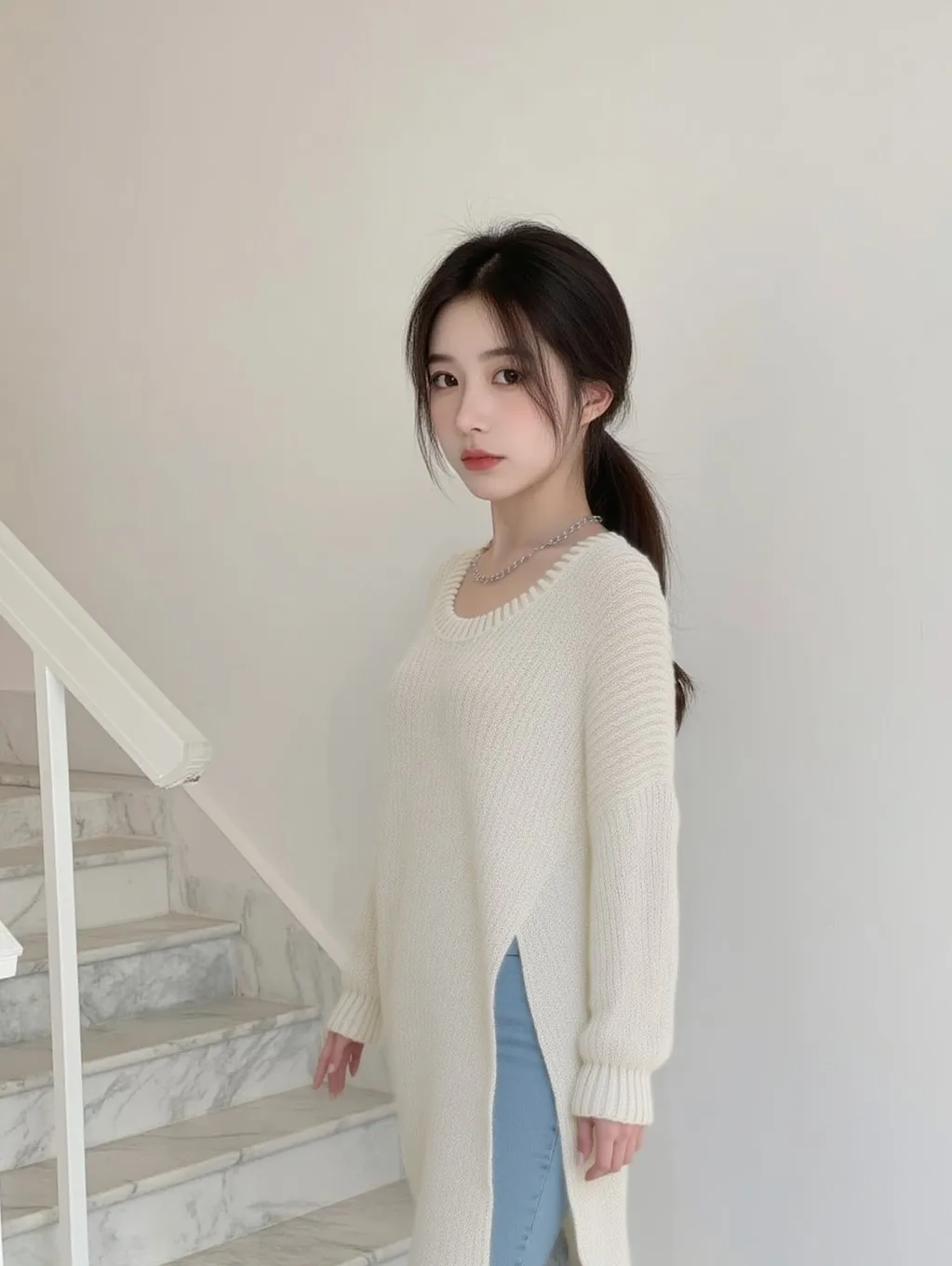 Knitted Midi Dress Women Autumn Solid Side-slit French Style Loose Fit Long Sleeve Chic Soft All-match Casual Stylish Wear
Knitted Midi Dress Women Autumn Solid Side-slit French Style Loose Fit Long Sleeve Chic Soft All-match Casual Stylish Wear