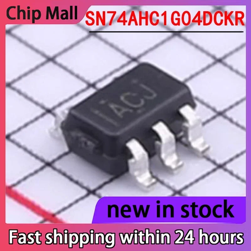 100PCS New SN74AHC1G04DCKR Package SC70-5 Single Channel Inverter Gate Chip in Stock
100PCS New SN74AHC1G04DCKR Package SC70-5 Single Channel Inverter Gate Chip in Stock