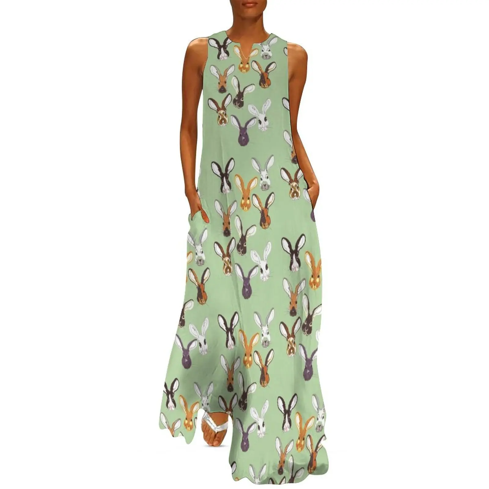 bunnies bunnies bunnies Long Dress clothes for woman birthday dress woman dress women's dresses luxury
bunnies bunnies bunnies Long Dress clothes for woman birthday dress woman dress women's dresses luxury