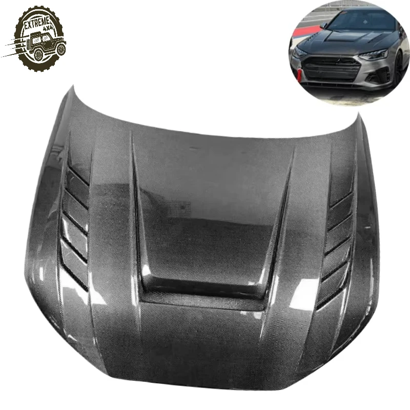 New High Quality Vented Design Carbon Fiber Car Hood/Bonnet with Bolts for Audi A4 S4 RS4 B9 Factory Outlet
New High Quality Vented Design Carbon Fiber Car Hood/Bonnet with Bolts for Audi A4 S4 RS4 B9 Factory Outlet