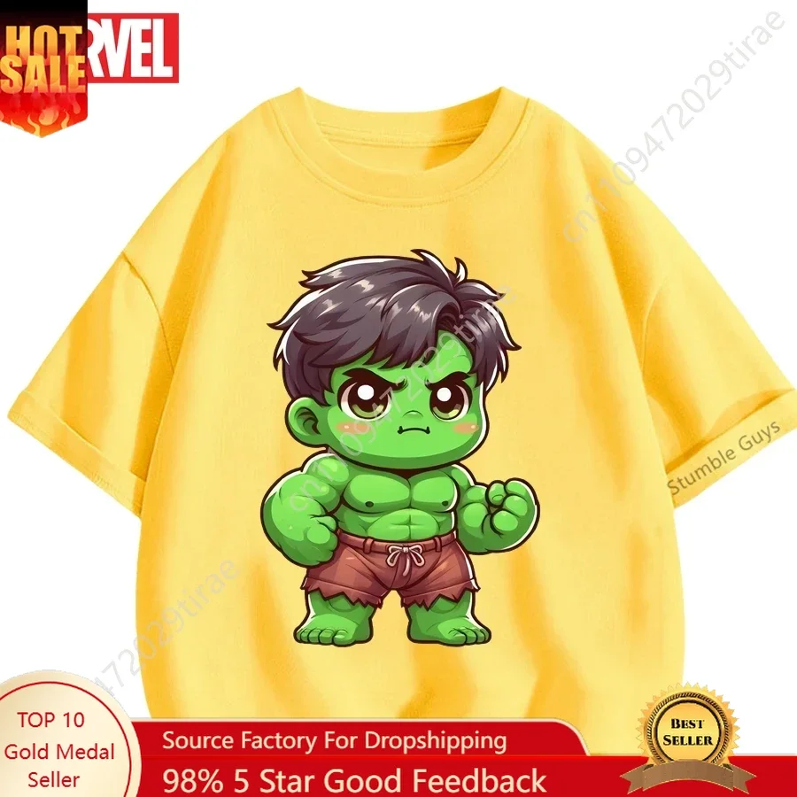 Marvel Avengers Hulk T-Shirt Marvel Super Hero Summer Breathable Short Sleeve Soft Anime Graphic Tee Cosplay
Marvel Avengers Hulk T-Shirt Marvel Super Hero Summer Breathable Short Sleeve Soft Anime Graphic Tee Cosplay