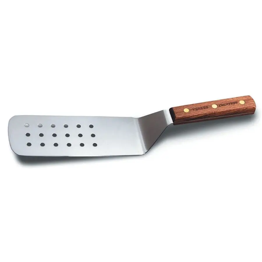 Лопатка для гриля Russell PS8698 Traditional Perforated Turner, 8 x 3 дюйма, из нержавеющей стали с изогнутым лезвием, высокоуглеродистая, с ручкой из палисандра
Лопатка для гриля Russell PS8698 Traditional Perforated Turner, 8 x 3 дюйма, из нержавеющей стали с изогнутым лезвием, высокоуглеродистая, с ручкой из палисандра