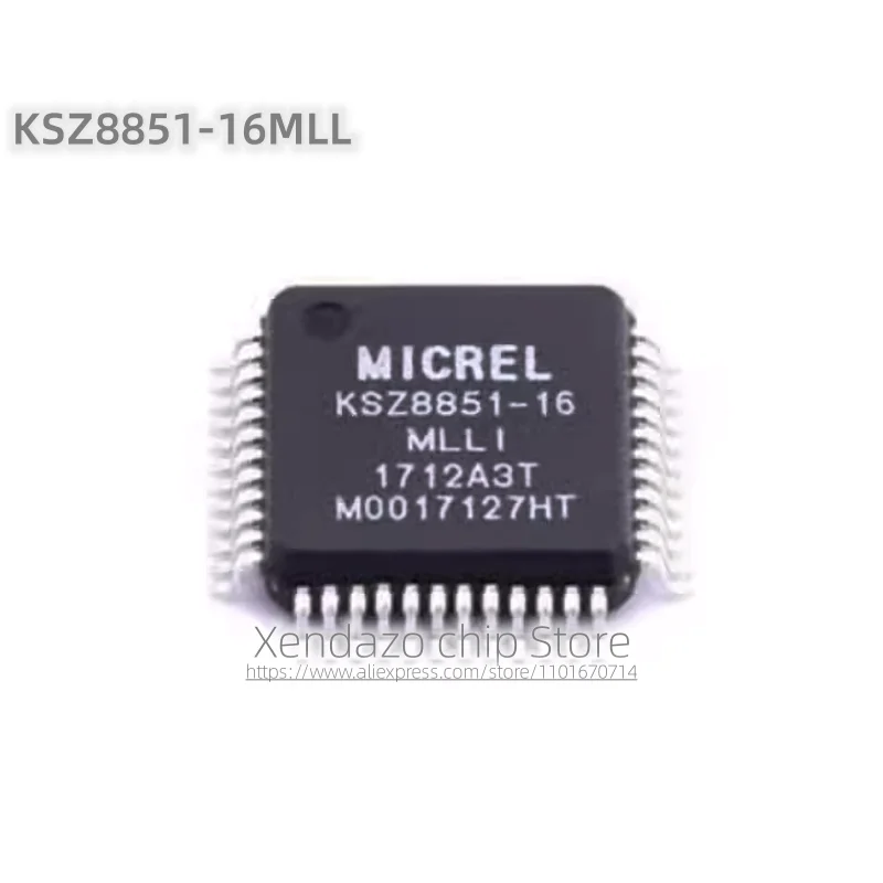 2pcs/lot KSZ8851-16MLL KSZ8851-16 LQFP-48 package Original genuine Ethernet controller chip
2pcs/lot KSZ8851-16MLL KSZ8851-16 LQFP-48 package Original genuine Ethernet controller chip