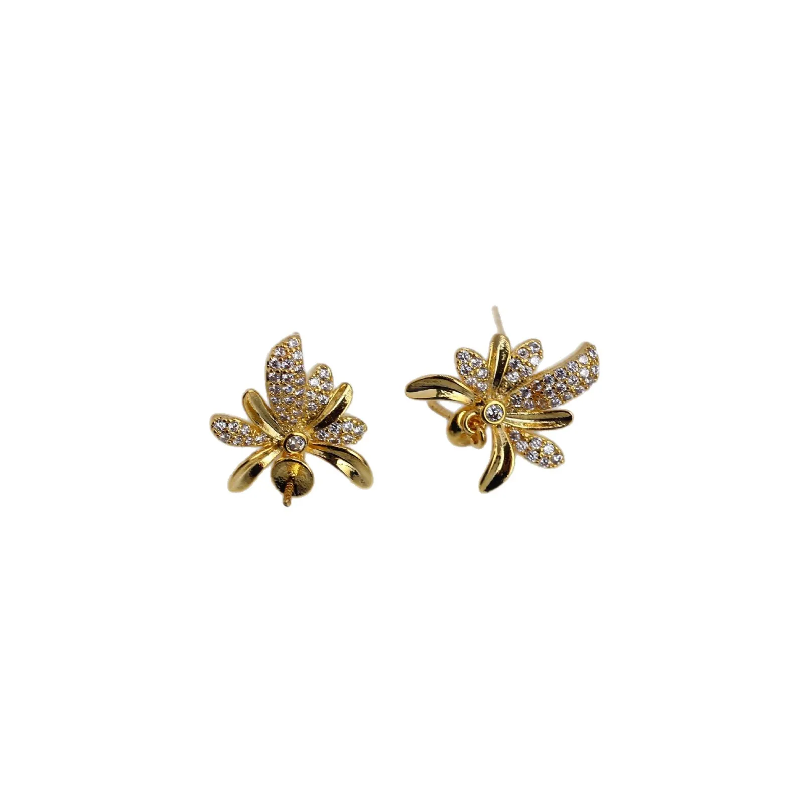 4PCS E189 Gold Plated Copper S925 Silver Needle Pearl Stud Earrings Findings Jewelry Making DIY Jewelry Accessories
4PCS E189 Gold Plated Copper S925 Silver Needle Pearl Stud Earrings Findings Jewelry Making DIY Jewelry Accessories