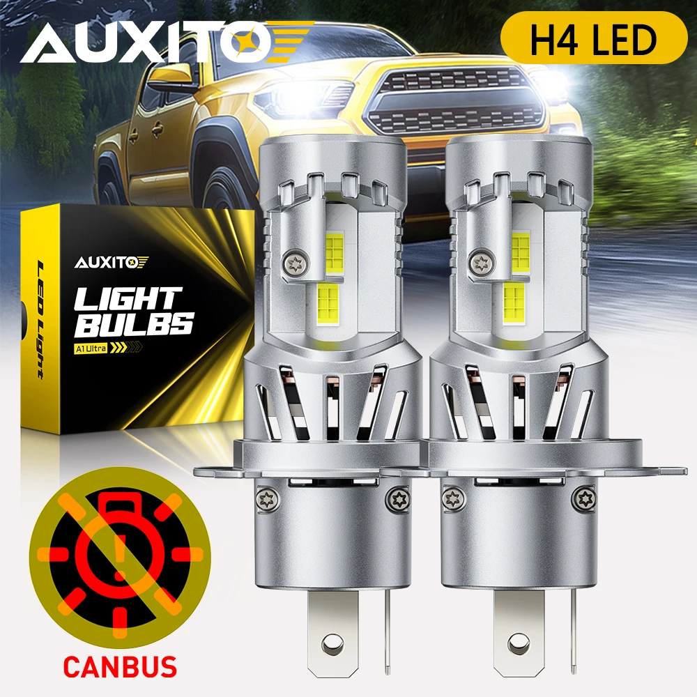 2PCS AUXITO 80W H4 LED Canbus Headlights Ultra Turbo with Two Fans Cooling 9003 HB2 White Bulbs Powerful Lamps 12V 900% brighter
2PCS AUXITO 80W H4 LED Canbus Headlights Ultra Turbo with Two Fans Cooling 9003 HB2 White Bulbs Powerful Lamps 12V 900% brighter