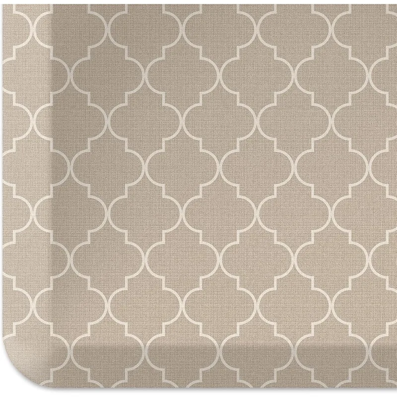 Anti-Fatigue Designer Comfort Kitchen Floor Mat, 20x72, Trellis Khaki Stain Resistant Surface with 3/4” Thick
Anti-Fatigue Designer Comfort Kitchen Floor Mat, 20x72, Trellis Khaki Stain Resistant Surface with 3/4” Thick