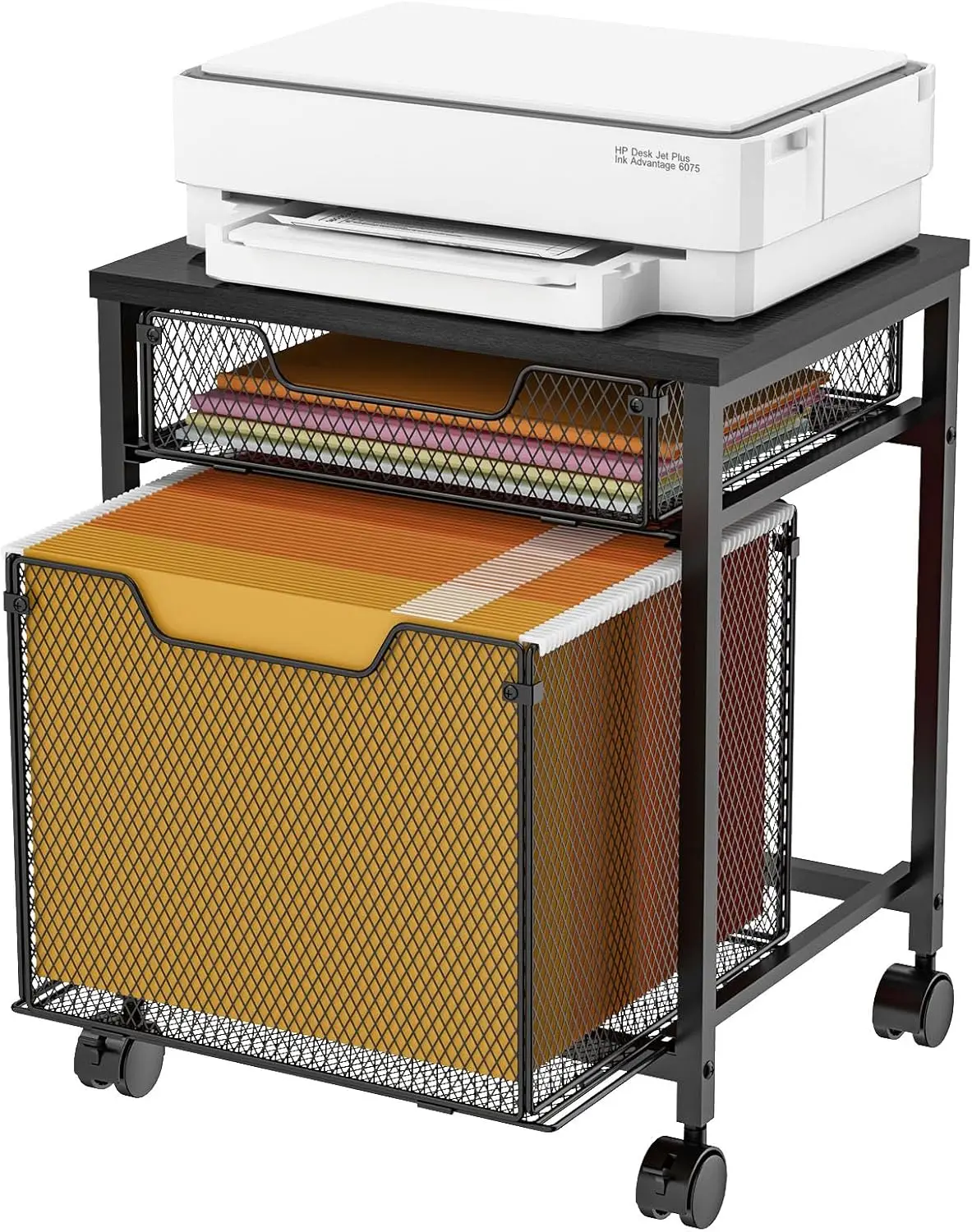 Mobile Rolling File Cabinet Cart with Lockable Wheels, Printer Stand Storage Drawer and Hanging File Organizer for Office Home
Mobile Rolling File Cabinet Cart with Lockable Wheels, Printer Stand Storage Drawer and Hanging File Organizer for Office Home