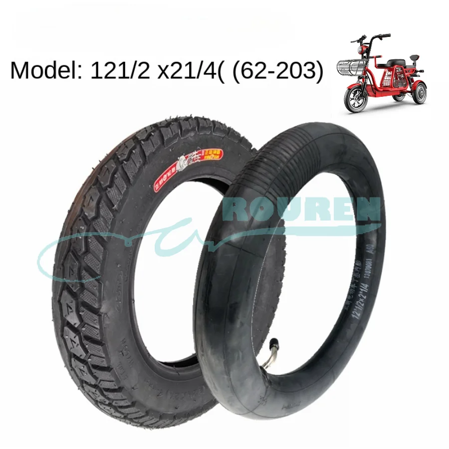 12 Inch 12 1/2x2 1/4 (62-203) Inner and Outer Tube Vacuum Tires for Pit Dirt Electric Bike Scooter Go Kart ATV Moto Accessories
12 Inch 12 1/2x2 1/4 (62-203) Inner and Outer Tube Vacuum Tires for Pit Dirt Electric Bike Scooter Go Kart ATV Moto Accessories