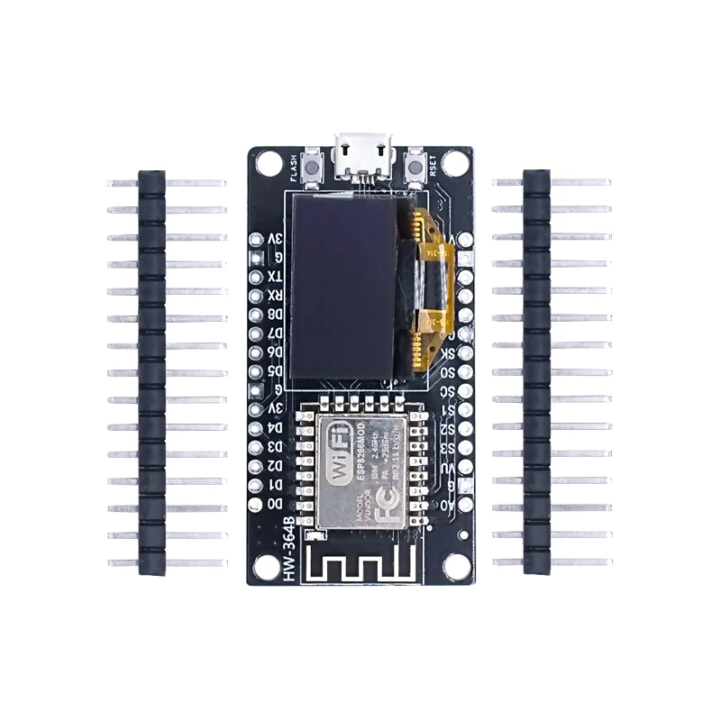 ESP8266 Nodemcu Development Board - 0.96 Inch OLED Display, Type-C Micro USB, CH340C WiFi Module, ESP-12F WiFi Driver Module
ESP8266 Nodemcu Development Board - 0.96 Inch OLED Display, Type-C Micro USB, CH340C WiFi Module, ESP-12F WiFi Driver Module