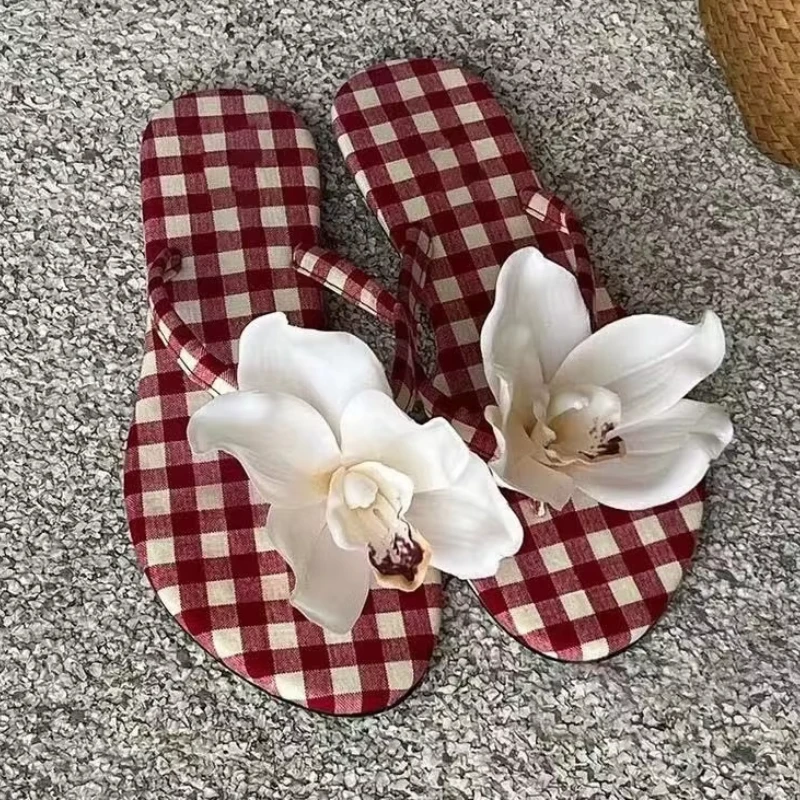 Flower Flats Women Slippers Clip Toe Casual Shoes Dress Fashion Woman Sandals Summer 2025 New Designer Walking Mujer Flip Flops
Flower Flats Women Slippers Clip Toe Casual Shoes Dress Fashion Woman Sandals Summer 2025 New Designer Walking Mujer Flip Flops