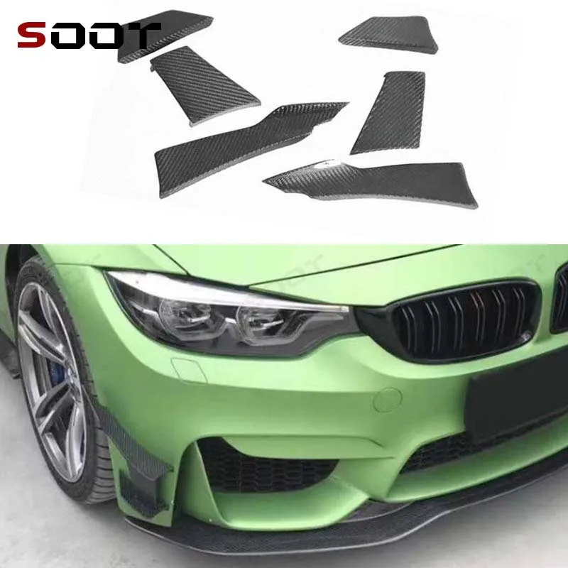 For BMW M3 M4 F80 F82 F83 Carbon Fiber Car Front Bumper Wind knife Splitter Spoiler Canard Air Knife Surround Trim Auto Parts
For BMW M3 M4 F80 F82 F83 Carbon Fiber Car Front Bumper Wind knife Splitter Spoiler Canard Air Knife Surround Trim Auto Parts