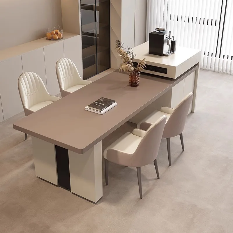Italian minimalist island table integrated retractable rock slab household large high-end light luxury island table integrated t
Italian minimalist island table integrated retractable rock slab household large high-end light luxury island table integrated t