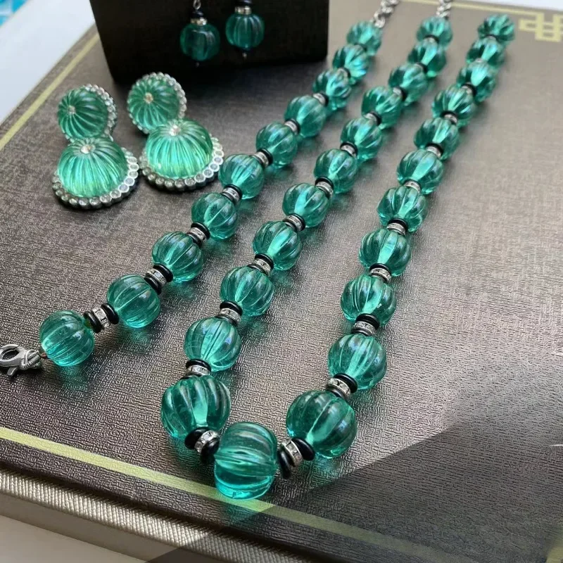 Ожерелье с тыквой и глазурью, браслет, серьги, комплект для женщин, милый дворцовый стиль, элегантный комплект ювелирных изделий для вечеринки, винтажный Pendientes Mujer
Ожерелье с тыквой и глазурью, браслет, серьги, комплект для женщин, милый дворцовый стиль, элегантный комплект ювелирных изделий для вечеринки, винтажный Pendientes Mujer