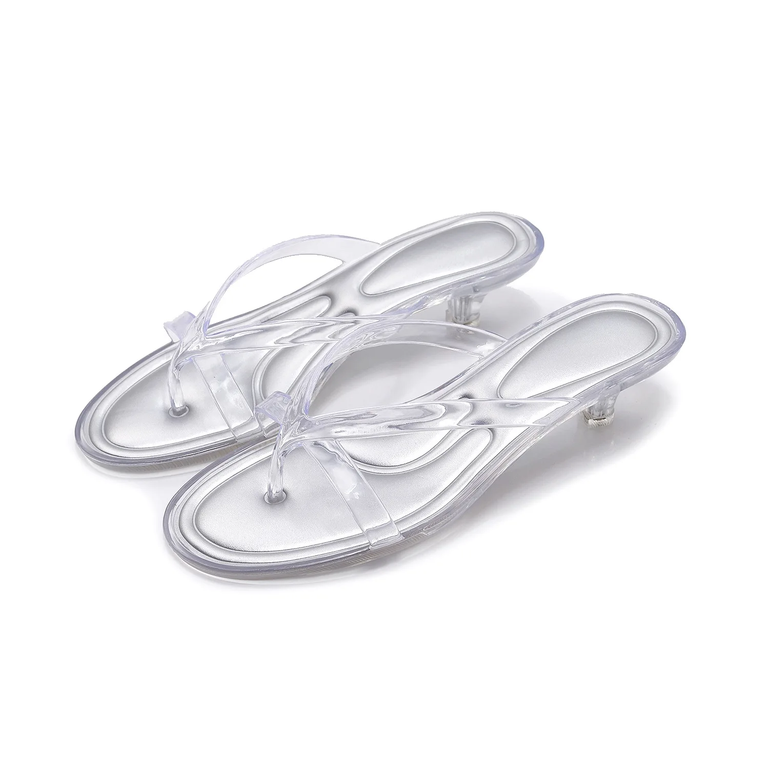Summer Women Jelly Thong Flip Flops Square Toe Kitten Heel Slide Sandals Transparent TPU Beach Slippers
Summer Women Jelly Thong Flip Flops Square Toe Kitten Heel Slide Sandals Transparent TPU Beach Slippers