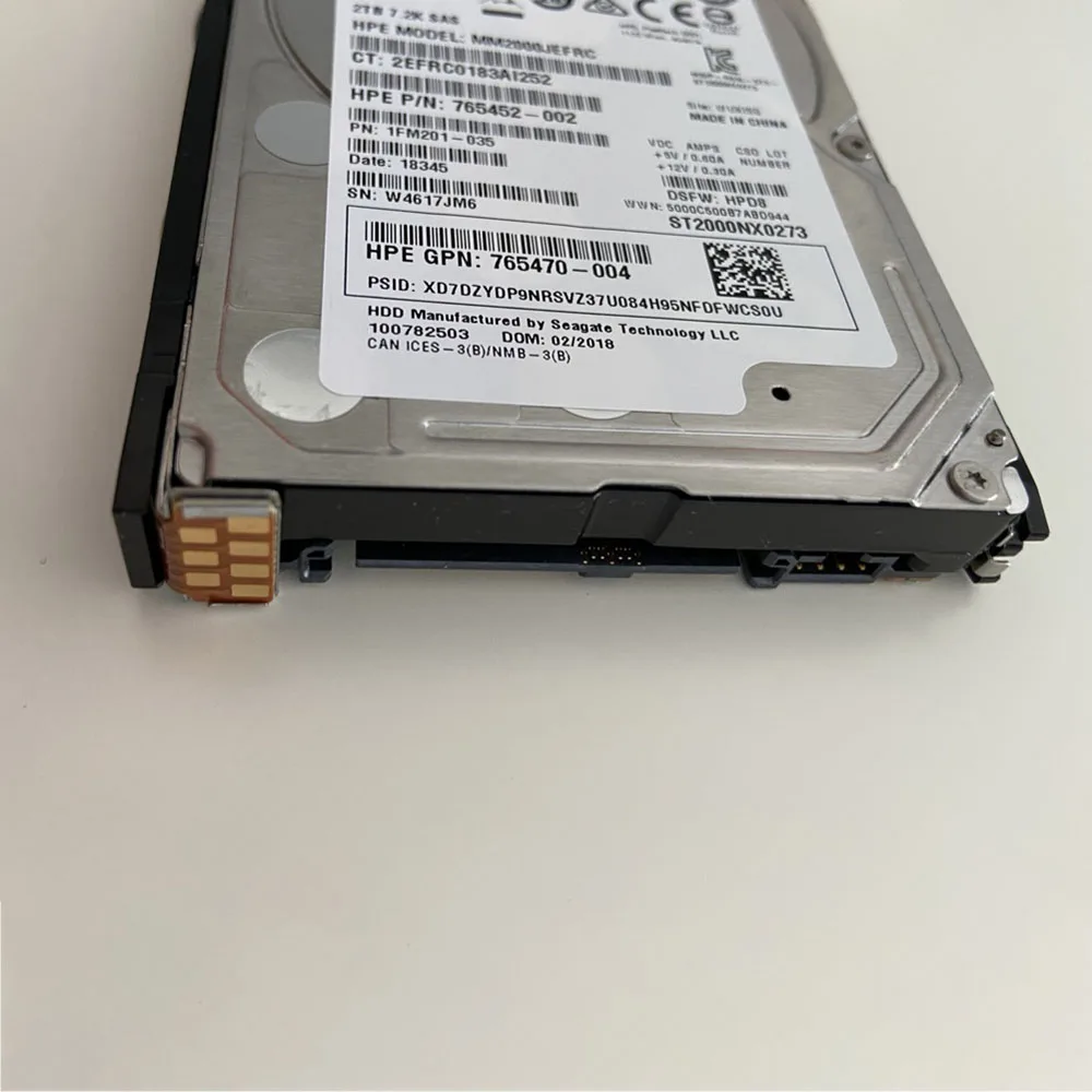 2TB For HP 765466-B21 765873-001 2T SAS 7.2K 12G 2.5 G8 G9 G10 Server Hard Disk
2TB For HP 765466-B21 765873-001 2T SAS 7.2K 12G 2.5 G8 G9 G10 Server Hard Disk