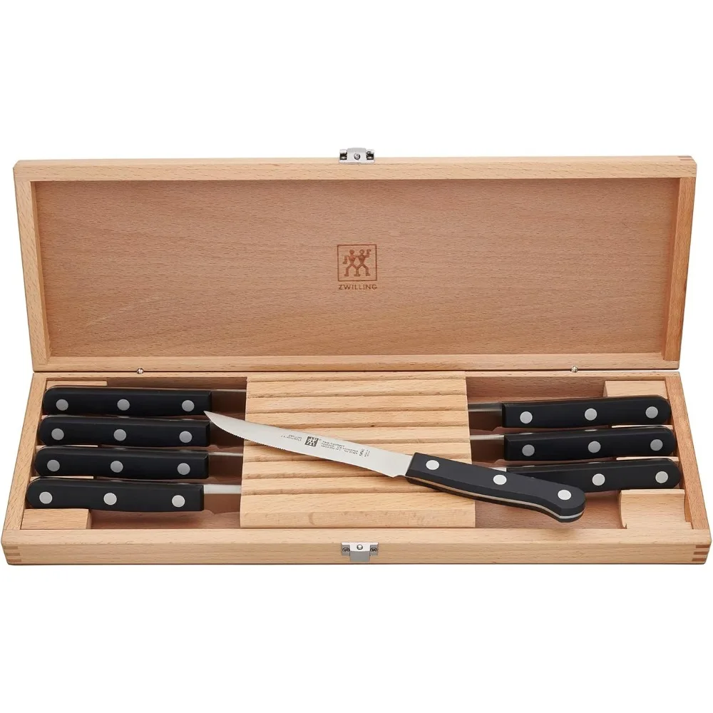 8-Piece Gourmet Steak Knife Set with Wooden Storage Case
8-Piece Gourmet Steak Knife Set with Wooden Storage Case