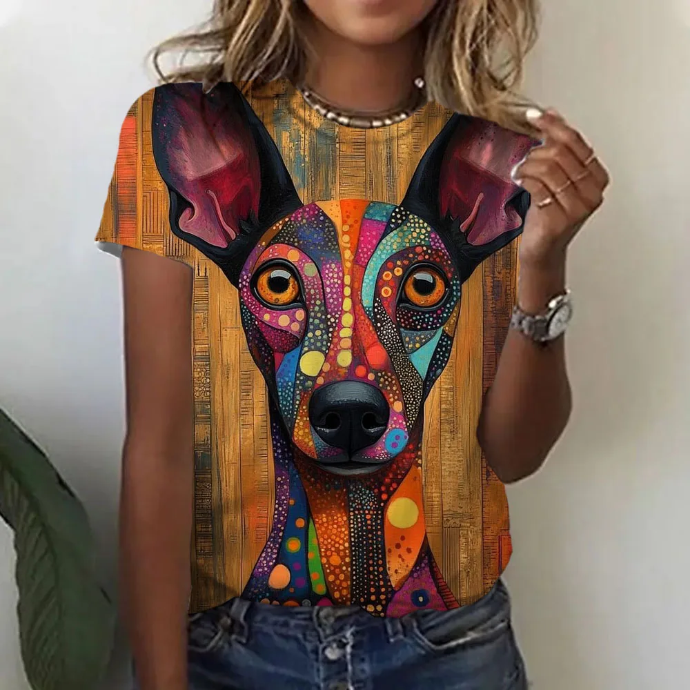 Женская футболка Kawaii Cat Dog с 3D принтом, забавные футболки с рисунком животных, летние повседневные топы с круглым вырезом, свободные футболки с короткими рукавами
Женская футболка Kawaii Cat Dog с 3D принтом, забавные футболки с рисунком животных, летние повседневные топы с круглым вырезом, свободные футболки с короткими рукавами