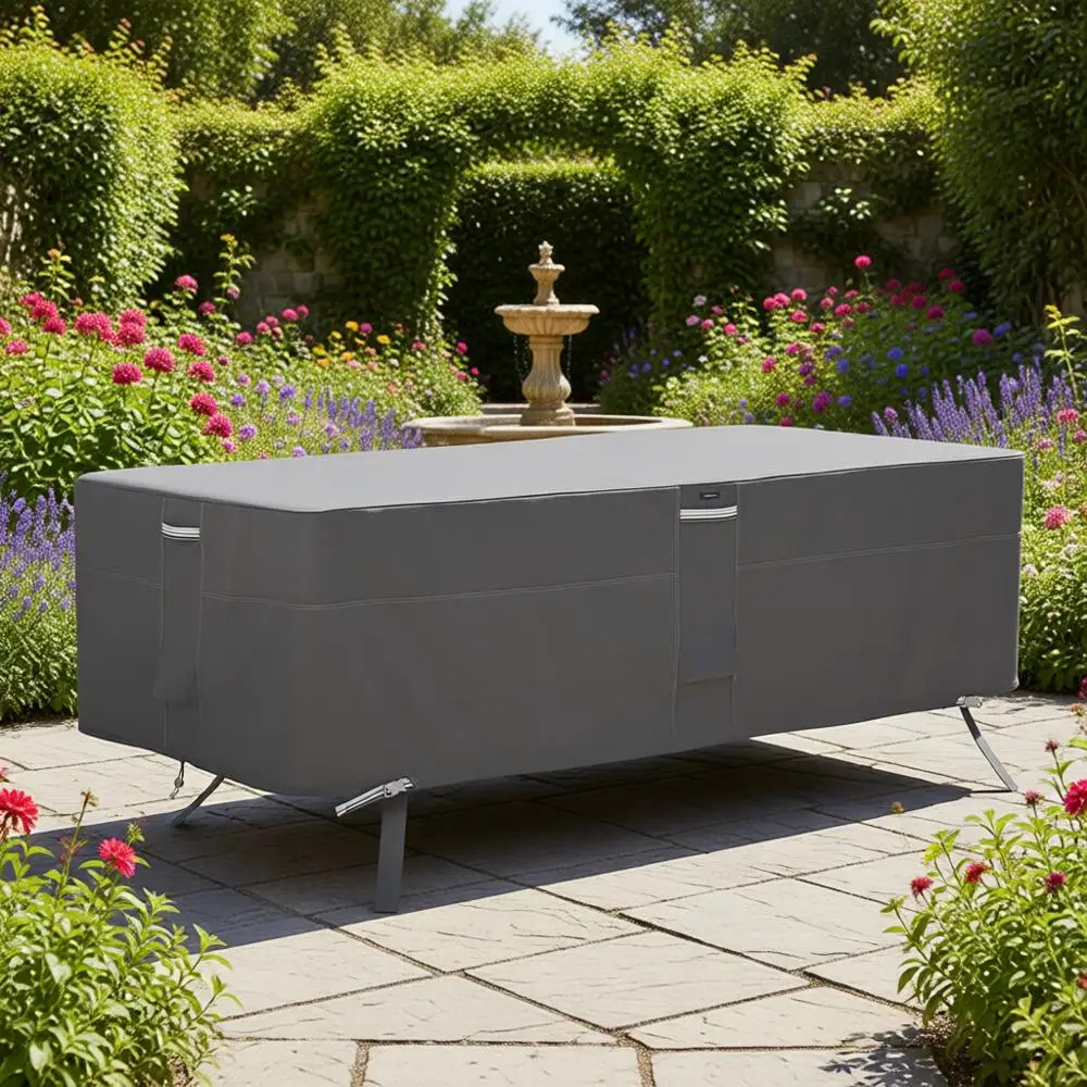 Чехол для уличного стола 84 дюйма, водонепроницаемый, подходит для прямоугольных/овальных столов
Чехол для уличного стола 84 дюйма, водонепроницаемый, подходит для прямоугольных/овальных столов