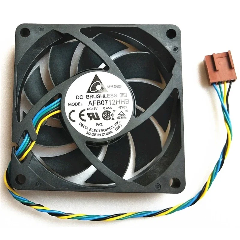 Absolutely NEW Delta 7015 70*70*15MM 70MM Cooling Fan AFB0712HHB DC12V 0.45A AMD CPU cooling fan 4PIN PWM
Absolutely NEW Delta 7015 70*70*15MM 70MM Cooling Fan AFB0712HHB DC12V 0.45A AMD CPU cooling fan 4PIN PWM