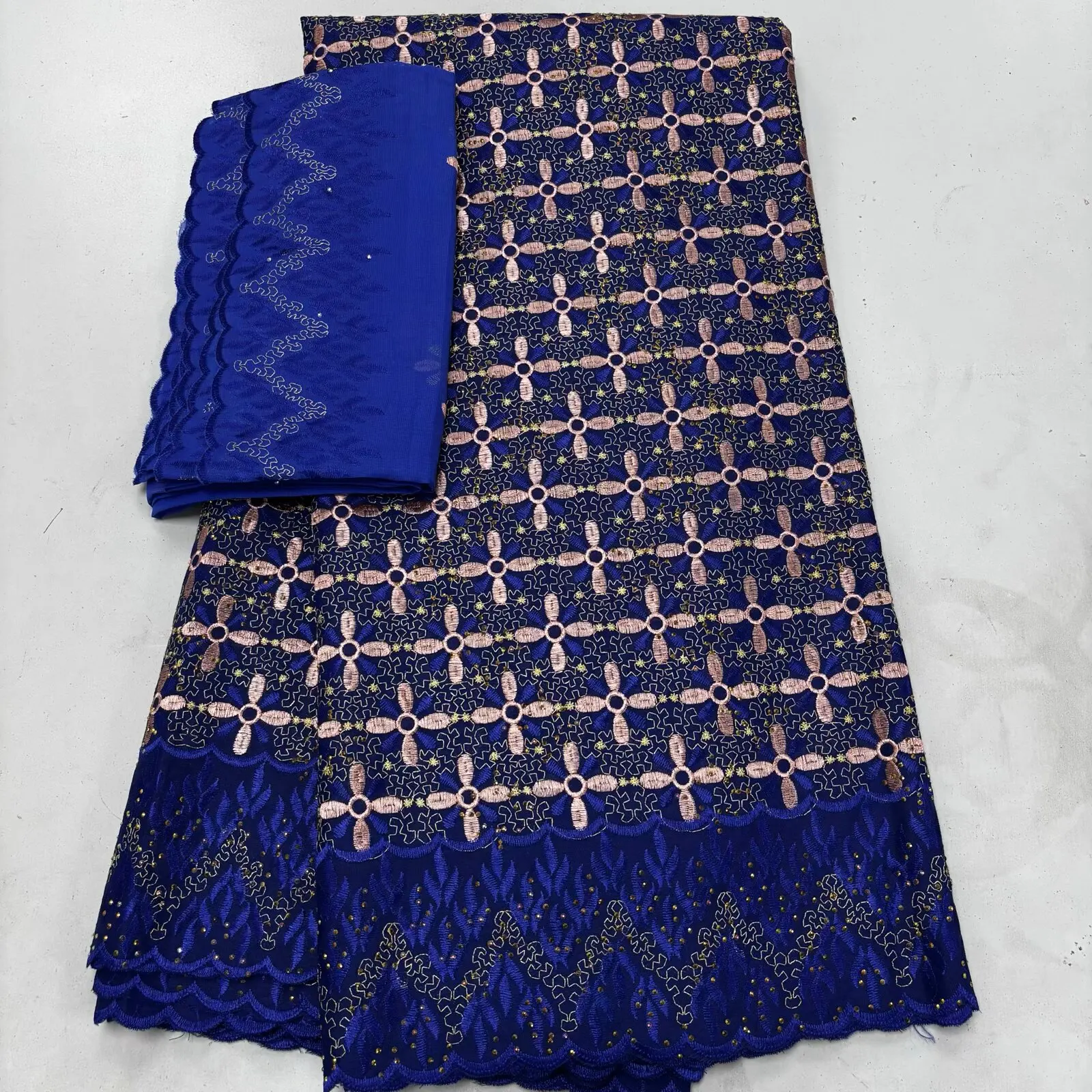 New Arrival Swiss Voile Lace 2026 High Quality African Cotton Lace Fabric 5+2 Yards Swiss Lace Fabric With Stones For Wedding
New Arrival Swiss Voile Lace 2026 High Quality African Cotton Lace Fabric 5+2 Yards Swiss Lace Fabric With Stones For Wedding