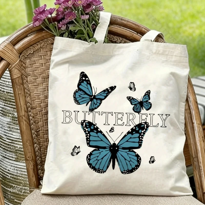 1PC Blue Butterfly Canvas Tote Eco-friendly Reusable Shoulder Bag
1PC Blue Butterfly Canvas Tote Eco-friendly Reusable Shoulder Bag